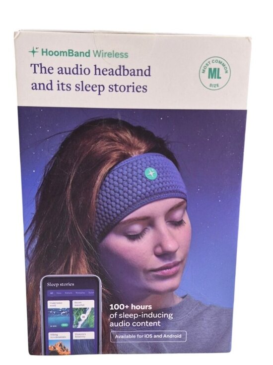 Hoom Other - HoomBand Wireless Sleep Headband W/ 100+ Hrs Audio Content ML Size Bluetooth Off